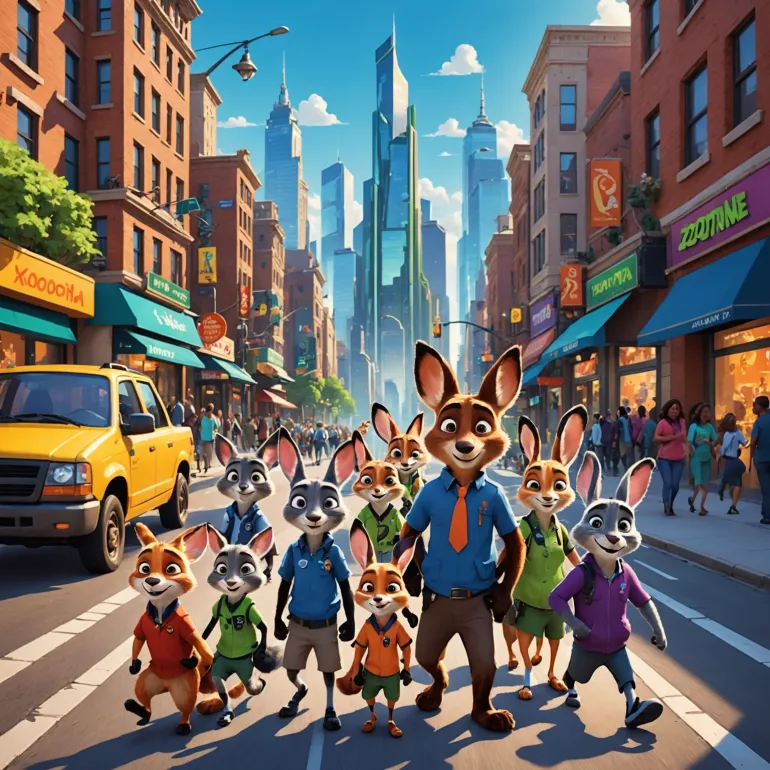 Animații cu Animale pentru Copii: Filmele cu animale, precum „Zootopia”, sunt pline de umor și lecții